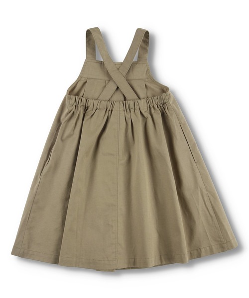 BRANSHES（ブランシェス）の「胸元タックジャンパースカート（スカート・キッズ・カーキオリーブ/ベージュ・110cm/90cm/100cm/120cm/140cm/150cm/130cm）」の21枚目の写真