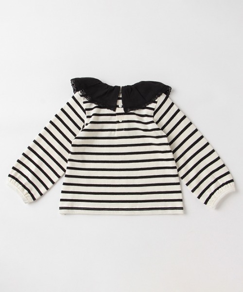 petit main（プティマイン）の「【リンク】レース襟長袖T（Tシャツ/カットソー・キッズ・ライトベージュ/エメラルド/マルチ・90cm/110cm/100cm/80ｃｍ/120cm/130cm）」の6枚目の写真