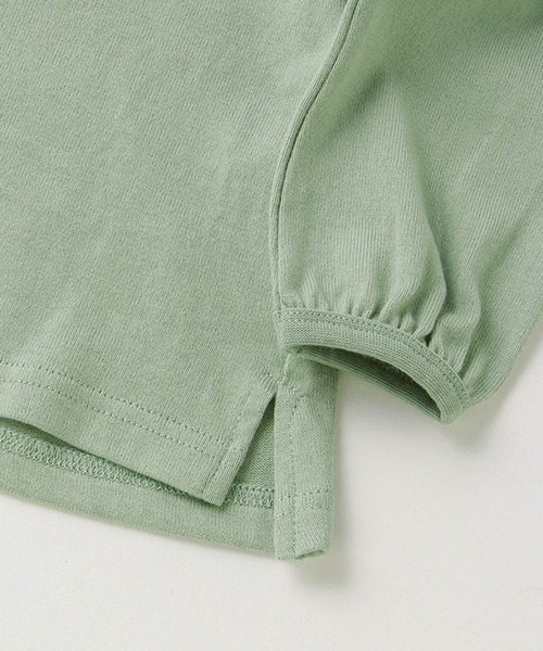 petit main（プティマイン）の「【リンク】レース襟長袖T（Tシャツ/カットソー・キッズ・ライトベージュ/エメラルド/マルチ・90cm/110cm/100cm/80ｃｍ/120cm/130cm）」の9枚目の写真