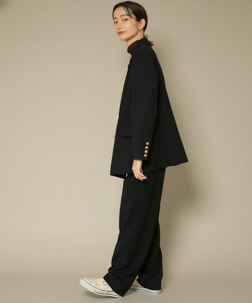 KBF（ケイビーエフ）の「ウール混ルーズパンツ（その他パンツ・レディース・ベージュ系その他/ネイビー・ONE）」の6枚目の写真