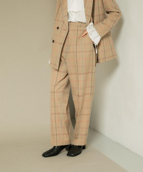 KBF（ケイビーエフ）の「ウール混ルーズパンツ（その他パンツ・レディース・ベージュ系その他/ネイビー・ONE）」の8枚目の写真