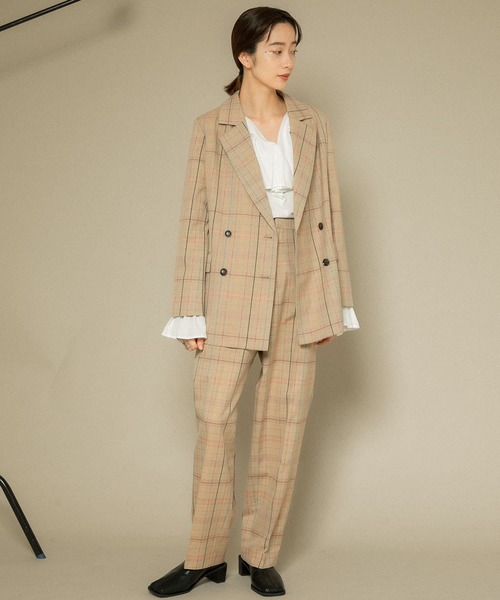 KBF（ケイビーエフ）の「ウール混ルーズパンツ（その他パンツ・レディース・ベージュ系その他/ネイビー・ONE）」の10枚目の写真