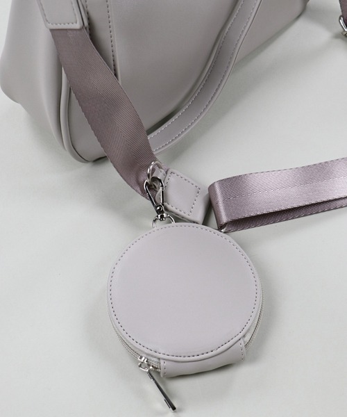 SPINNS（スピンズ）の「【2WAY仕様】ミニポーチ付き フェイクレザーショルダーバッグ（ショルダーバッグ・レディース・ブラック/グレー/アニマル・ONESIZE）」の22枚目の写真