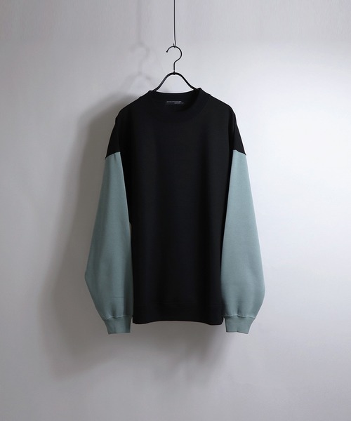 Confirm（コンファーム）の「ルーズオーバーサイズスウェット【Confirm】（スウェット・メンズ・チャコールグレー/ベージュ/ブラック/レッド/アイボリー/ミント/ホワイト/ブルー/モカ/ブラック系その他/パープル/グリーン/ベージュ系その他/ダークブラック・M/L）」の4枚目の写真