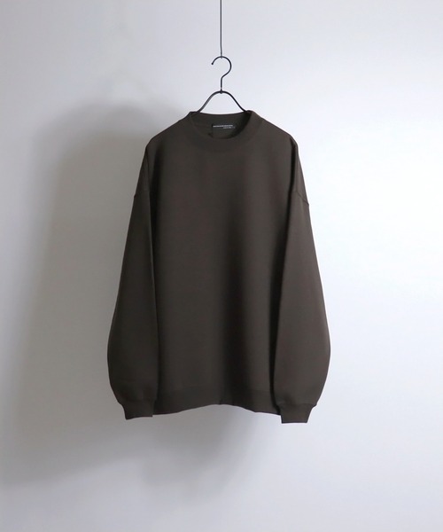 Confirm（コンファーム）の「ルーズオーバーサイズスウェット【Confirm】（スウェット・メンズ・チャコールグレー/ベージュ/ブラック/レッド/アイボリー/ミント/ホワイト/ブルー/モカ/ブラック系その他/パープル/グリーン/ベージュ系その他/ダークブラック・M/L）」の8枚目の写真