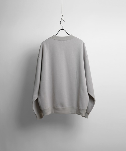 Confirm（コンファーム）の「ルーズオーバーサイズスウェット【Confirm】（スウェット・メンズ・チャコールグレー/ベージュ/ブラック/レッド/アイボリー/ミント/ホワイト/ブルー/モカ/ブラック系その他/パープル/グリーン/ベージュ系その他/ダークブラック・M/L）」の22枚目の写真