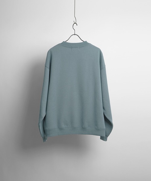 Confirm（コンファーム）の「ルーズオーバーサイズスウェット【Confirm】（スウェット・メンズ・チャコールグレー/ベージュ/ブラック/レッド/アイボリー/ミント/ホワイト/ブルー/モカ/ブラック系その他/パープル/グリーン/ベージュ系その他/ダークブラック・M/L）」の18枚目の写真