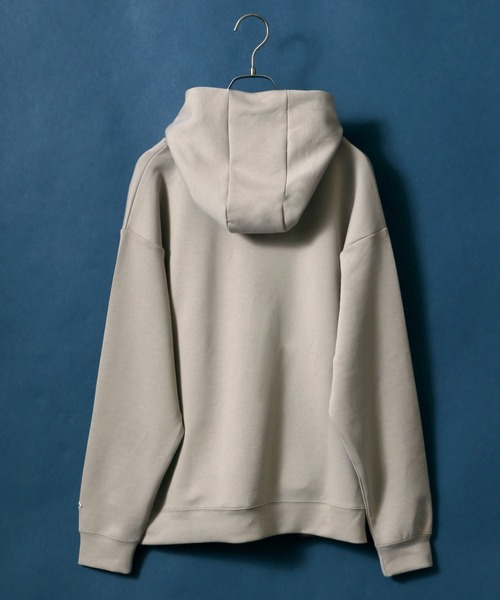ANPAS(アンパス)の「High function Cardboard Knit Huudie/抗菌・防臭 テックダンボールニット プルパーカー(パーカー・メンズ・ブラック/グレイッシュベージュ/ピンク/チャコールグレー・L/M/LL)」の8枚目の写真