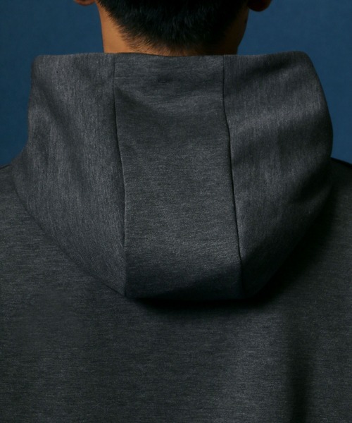 ANPAS(アンパス)の「High function Cardboard Knit Huudie/抗菌・防臭 テックダンボールニット プルパーカー(パーカー・メンズ・ブラック/グレイッシュベージュ/ピンク/チャコールグレー・L/M/LL)」の10枚目の写真