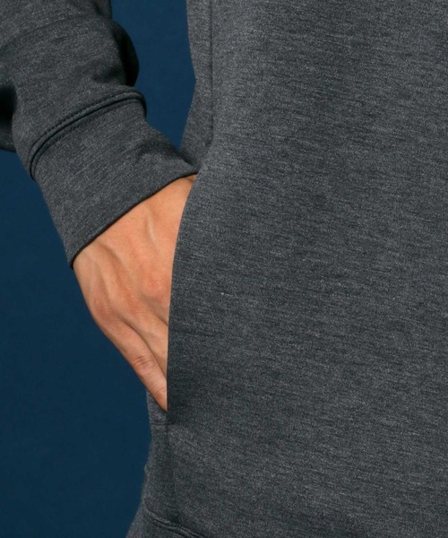 ANPAS(アンパス)の「High function Cardboard Knit Huudie/抗菌・防臭 テックダンボールニット プルパーカー(パーカー・メンズ・ブラック/グレイッシュベージュ/ピンク/チャコールグレー・L/M/LL)」の13枚目の写真