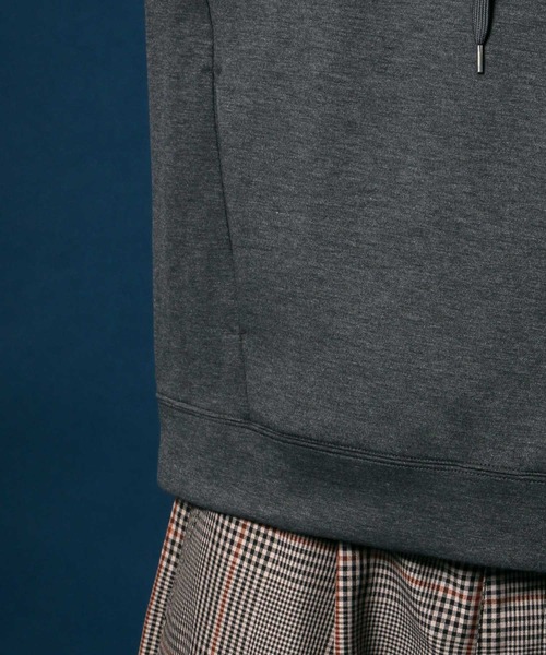 ANPAS(アンパス)の「High function Cardboard Knit Huudie/抗菌・防臭 テックダンボールニット プルパーカー(パーカー・メンズ・ブラック/グレイッシュベージュ/ピンク/チャコールグレー・L/M/LL)」の14枚目の写真