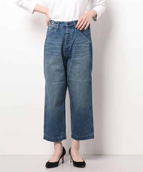 GRANDMA MAMA DAUGHTER(グランマママドーター)の「【 GRANDMA MAMA DAUGHTER / グランマ ママ ドーター 】 # KTC GP33097V1 PT デニムサルエルパンツ(デニムパンツ・レディース・ブルー・1/0)」の12枚目の写真