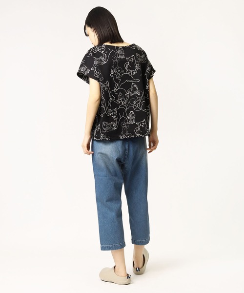 GRANDMA MAMA DAUGHTER(グランマママドーター)の「【 GRANDMA MAMA DAUGHTER / グランマ ママ ドーター 】 # KTC GP33097V1 PT デニムサルエルパンツ(デニムパンツ・レディース・ブルー・1/0)」の11枚目の写真