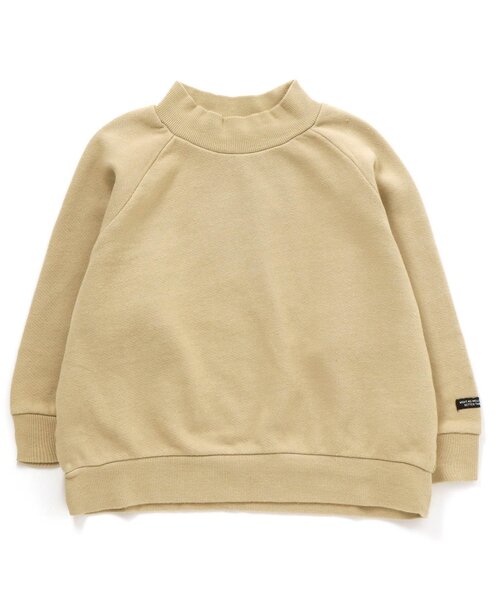 F.O.KIDS(エフオーキッズ)の「モックネックトレーナー(スウェット・キッズ・ブラウン/ミント/ピンク/イエロー/ベージュ・80/90/100/120/95/110/130/140)」の2枚目の写真