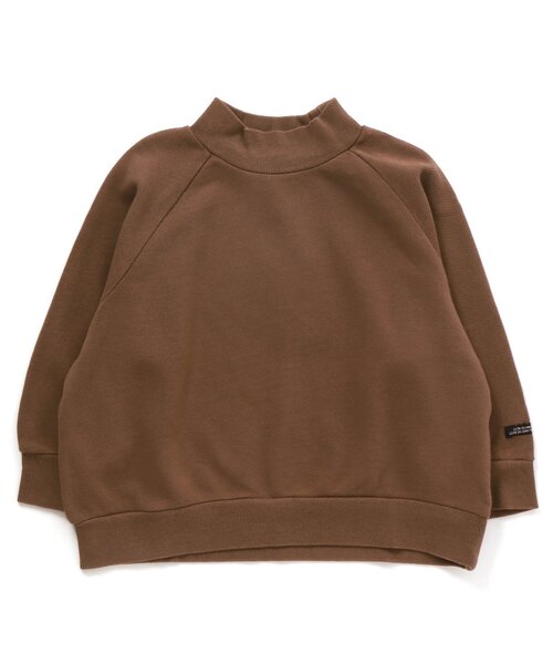 F.O.KIDS(エフオーキッズ)の「モックネックトレーナー(スウェット・キッズ・ブラウン/ミント/ピンク/イエロー/ベージュ・80/90/100/120/95/110/130/140)」の1枚目の写真