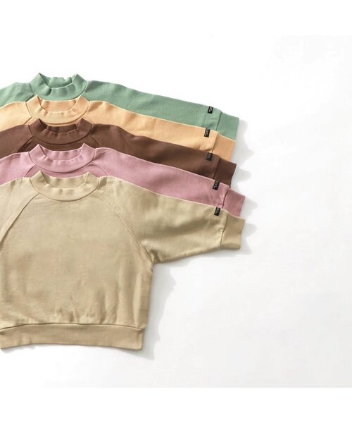 F.O.KIDS(エフオーキッズ)の「モックネックトレーナー(スウェット・キッズ・ブラウン/ミント/ピンク/イエロー/ベージュ・80/90/100/120/95/110/130/140)」の10枚目の写真