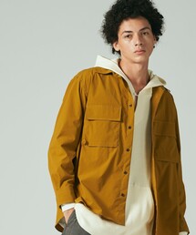 【UNISEX】ストレッチピーチクロスワークシャツ