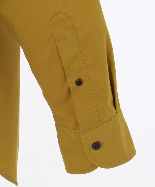 J.PRESS YORK STREET(ジェイプレスヨークストリート)の「【UNISEX】ストレッチピーチクロスワークシャツ(シャツ/ブラウス・メンズ・黄土色系/オリーブ系/ネイビー系・MEDIUM/LARGE)」の7枚目の写真
