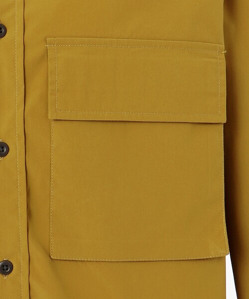 J.PRESS YORK STREET(ジェイプレスヨークストリート)の「【UNISEX】ストレッチピーチクロスワークシャツ(シャツ/ブラウス・メンズ・黄土色系/オリーブ系/ネイビー系・MEDIUM/LARGE)」の8枚目の写真