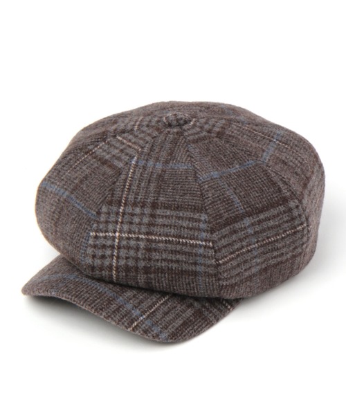 niko and...（ニコアンド）の「エターミンチェックキャスケット（キャスケット・メンズ・ライトグレー/ブラウン・FREE）」の2枚目の写真