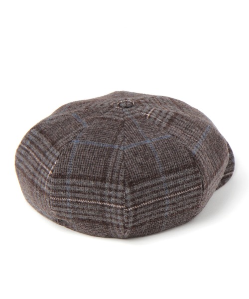 niko and...（ニコアンド）の「エターミンチェックキャスケット（キャスケット・メンズ・ライトグレー/ブラウン・FREE）」の4枚目の写真