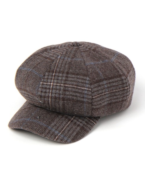 niko and...（ニコアンド）の「エターミンチェックキャスケット（キャスケット・メンズ・ライトグレー/ブラウン・FREE）」の8枚目の写真