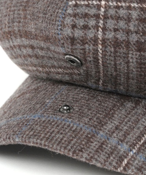 niko and...（ニコアンド）の「エターミンチェックキャスケット（キャスケット・メンズ・ライトグレー/ブラウン・FREE）」の6枚目の写真