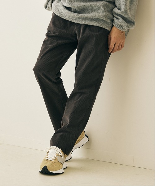 417 EDIFICE（フォーワンセブンエディフィス）の「◆コーデュロイイージーパンツ（チノパンツ・メンズ・ホワイト/ブラック/ベージュ/ネイビー/グレー/カーキ・SMALL/MEDIUM/LARGE）」の4枚目の写真