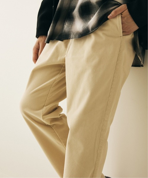 417 EDIFICE（フォーワンセブンエディフィス）の「◆コーデュロイイージーパンツ（チノパンツ・メンズ・ホワイト/ブラック/ベージュ/ネイビー/グレー/カーキ・SMALL/MEDIUM/LARGE）」の2枚目の写真