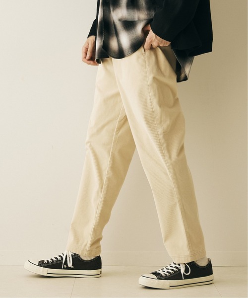 417 EDIFICE（フォーワンセブンエディフィス）の「◆コーデュロイイージーパンツ（チノパンツ・メンズ・ホワイト/ブラック/ベージュ/ネイビー/グレー/カーキ・SMALL/MEDIUM/LARGE）」の21枚目の写真