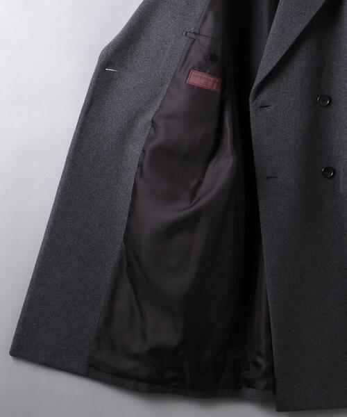 UNITED ARROWS（ユナイテッドアローズ）の「＜UNITED ARROWS＞ ソフトメルトン ４ボタン ダブル チェスターフィールドコート（チェスターコート・メンズ・ダークグレー/ダークグリーン・52/50/44/46/48）」の16枚目の写真