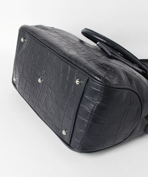 PELLE MORBIDA（ペッレモルビダ）の「Maiden Voyage（メイデンヴォヤージュ）MB026ELE-ボストンバッグ（ボストンバッグ・メンズ・ブラック/ネイビー・FREE）」の4枚目の写真