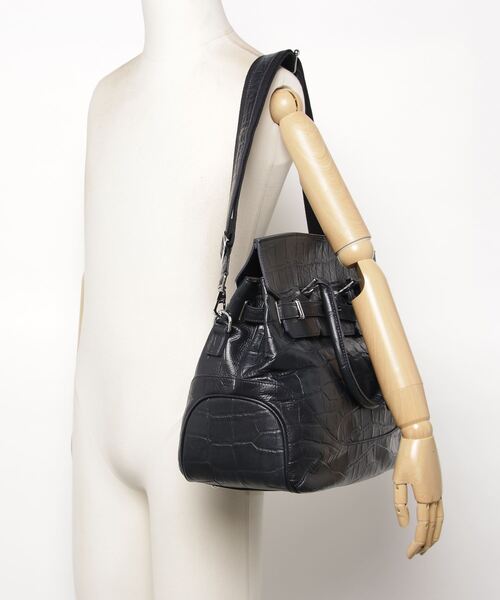 PELLE MORBIDA（ペッレモルビダ）の「Maiden Voyage（メイデンヴォヤージュ）MB026ELE-ボストンバッグ（ボストンバッグ・メンズ・ブラック/ネイビー・FREE）」の9枚目の写真