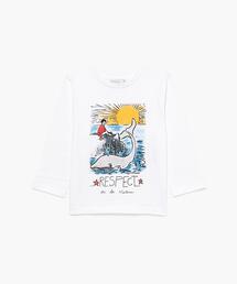 agnes b.（アニエスベー）の「SDK2 E TS キッズ ローラ・エレン グラフィックTシャツ（Tシャツ/カットソー）」