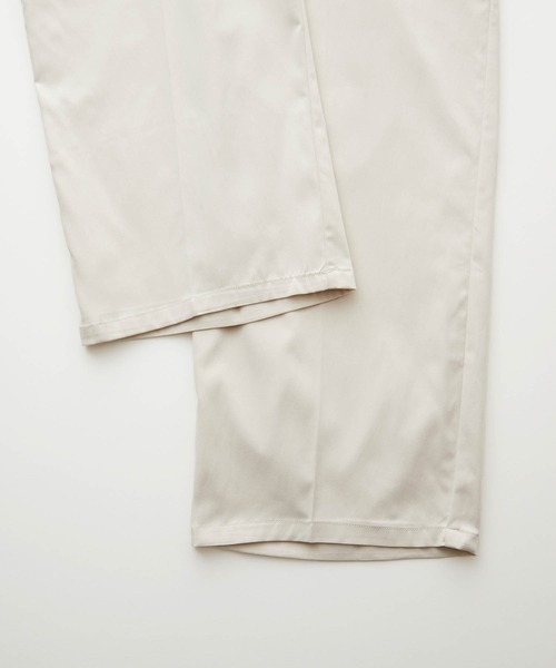 CLEL（クレイル）の「【CLEL】Wide Buggy Slacks / ワイドバギースラックス（スラックス・メンズ・チャコールグレー/オフホワイト/グレイッシュベージュ・S/M/L）」の8枚目の写真