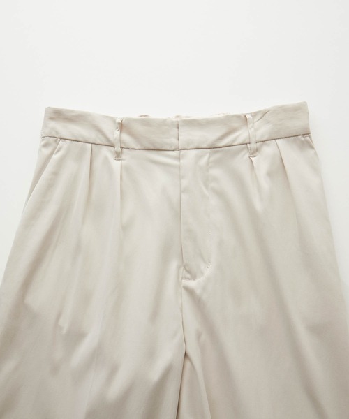 CLEL（クレイル）の「【CLEL】Wide Buggy Slacks / ワイドバギースラックス（スラックス・メンズ・チャコールグレー/オフホワイト/グレイッシュベージュ・S/M/L）」の9枚目の写真