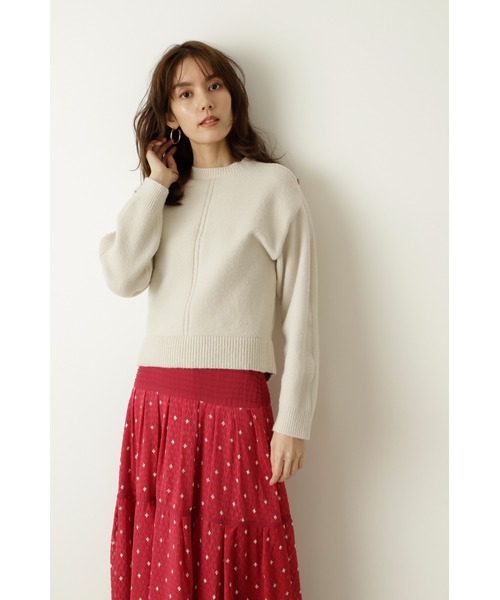 JILL STUART（ジルスチュアート）の「◆ノーランニット（ニット/セーター・レディース・ベージュ/イエロー/ピンク・FREE）」の9枚目の写真