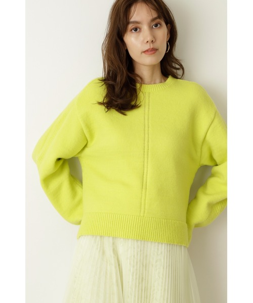 JILL STUART（ジルスチュアート）の「◆ノーランニット（ニット/セーター・レディース・ベージュ/イエロー/ピンク・FREE）」の6枚目の写真