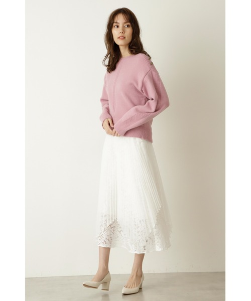 JILL STUART（ジルスチュアート）の「◆ノーランニット（ニット/セーター・レディース・ベージュ/イエロー/ピンク・FREE）」の10枚目の写真