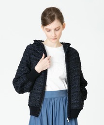 LOULOU WILLOUGHBY ツイードフーディ パーカー LOULOU WILLOUGHBY（ルルウィルビー）｜パーカー一覧 - WEAR