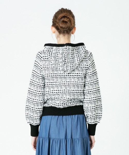 LOULOU WILLOUGHBY ツイードフーディ パーカー LOULOU WILLOUGHBY（ルルウィルビー）の「【LOULOU WILLOUGHBY
