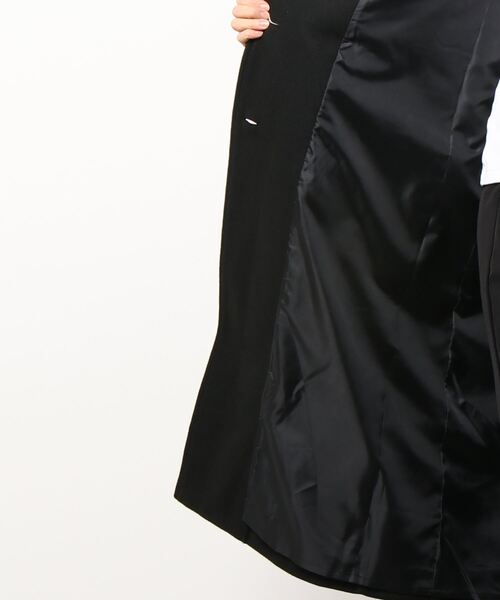 RETRO GIRL（レトロガール）の「フェイクウールロングコート（チェスターコート・レディース・ブラック/グリーン/アイボリー/ブラウン系その他・FREE）」の7枚目の写真