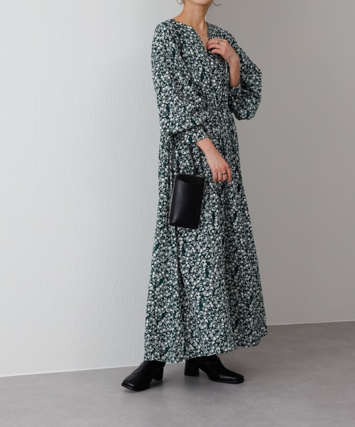 COLONY 2139（コロニートゥーワンスリーナイン）の「【WEB・一部店舗限定】小花柄2wayスキッパーワンピース（ワンピース・レディース・ブラック/グリーン・FREE）」の10枚目の写真