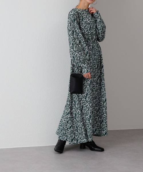 COLONY 2139（コロニートゥーワンスリーナイン）の「【WEB・一部店舗限定】小花柄2wayスキッパーワンピース（ワンピース・レディース・ブラック/グリーン・FREE）」の14枚目の写真