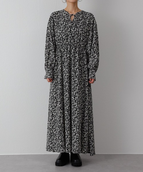 COLONY 2139（コロニートゥーワンスリーナイン）の「【WEB・一部店舗限定】小花柄2wayスキッパーワンピース（ワンピース・レディース・ブラック/グリーン・FREE）」の18枚目の写真