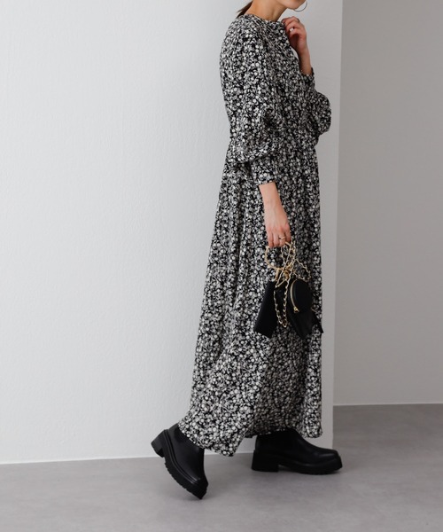 COLONY 2139（コロニートゥーワンスリーナイン）の「【WEB・一部店舗限定】小花柄2wayスキッパーワンピース（ワンピース・レディース・ブラック/グリーン・FREE）」の6枚目の写真