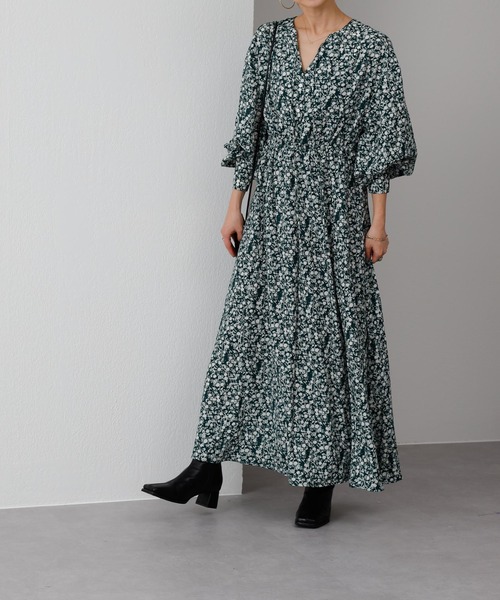 COLONY 2139（コロニートゥーワンスリーナイン）の「【WEB・一部店舗限定】小花柄2wayスキッパーワンピース（ワンピース・レディース・ブラック/グリーン・FREE）」の11枚目の写真