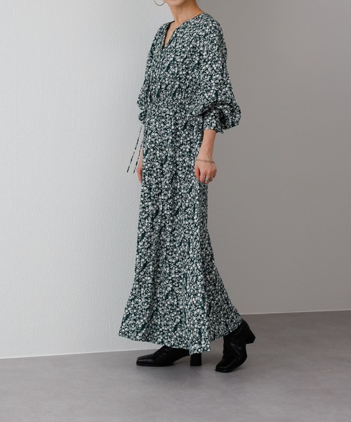 COLONY 2139（コロニートゥーワンスリーナイン）の「【WEB・一部店舗限定】小花柄2wayスキッパーワンピース（ワンピース・レディース・ブラック/グリーン・FREE）」の13枚目の写真