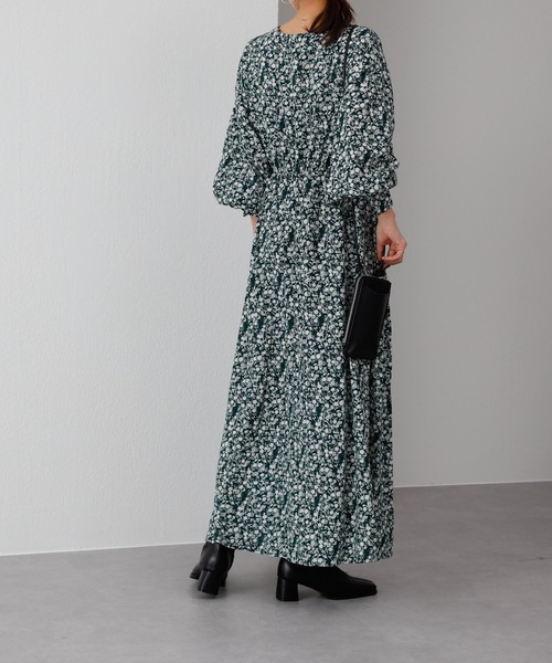 COLONY 2139（コロニートゥーワンスリーナイン）の「【WEB・一部店舗限定】小花柄2wayスキッパーワンピース（ワンピース・レディース・ブラック/グリーン・FREE）」の12枚目の写真