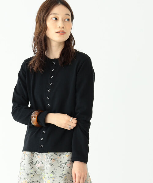 BEAMS BOY(ビームスボーイ)の「BEAMS BOY / リング ドット カーディガン(カーディガン/ボレロ・レディース・ブラック/レッド/グリーン/ロイヤルブルー・1/2)」の5枚目の写真